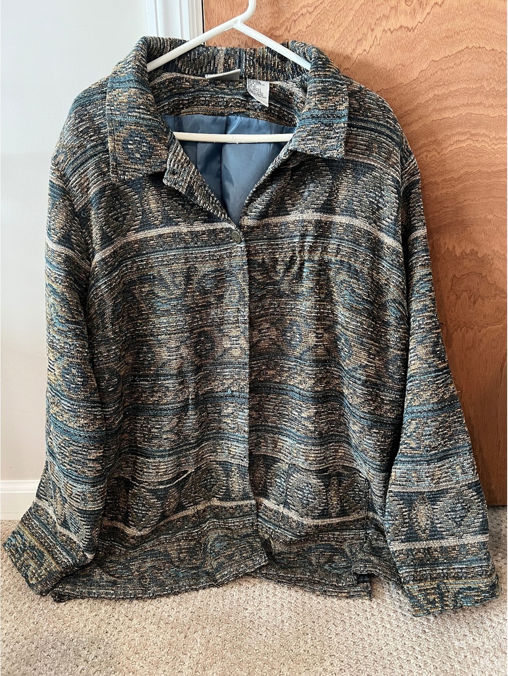 Vintage Multicolored Tapestry Jacket